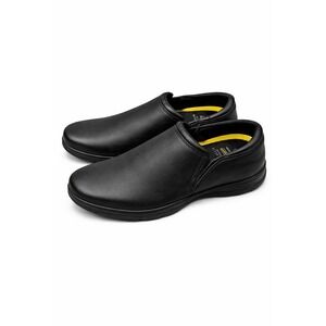 Perry Ellis Portfolio Black Slip Guard Slip on Work Shoes Mens 8.5W PEA21F0203B
